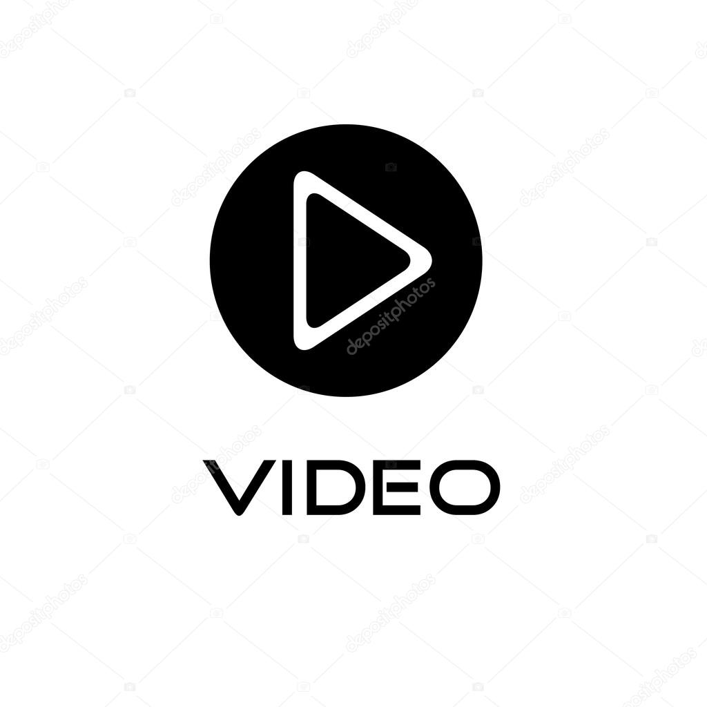 Play video button vector design template