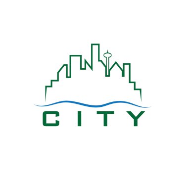 şehir manzarası vektör tasarım şablonu