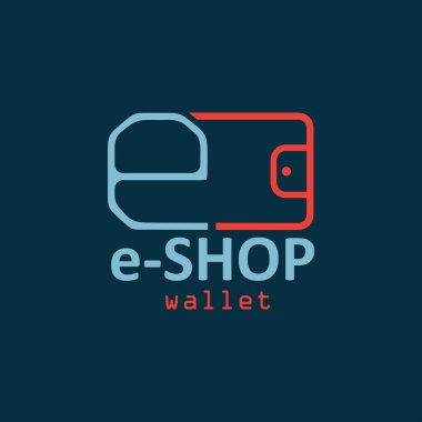 elektronik cüzdan düz tasarım vektör tasarım şablonu