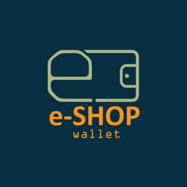 elektronik cüzdan düz tasarım vektör tasarım şablonu