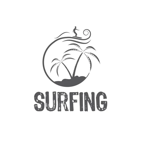 Surf modello di progettazione vettoriale — Vettoriale Stock