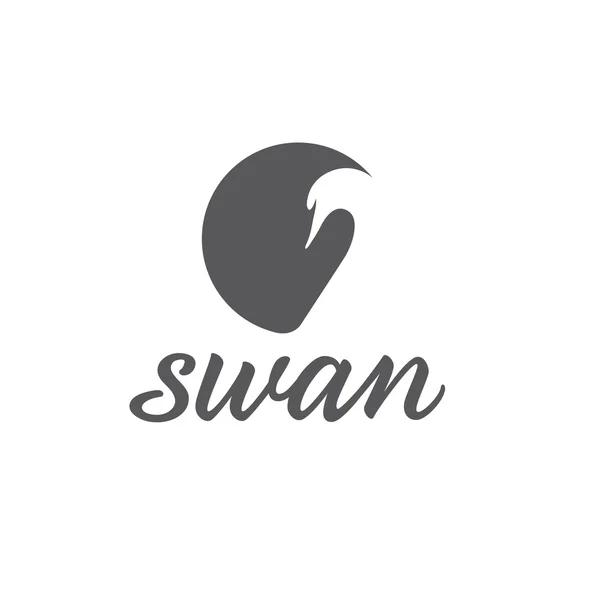 Swan abstraktní ilustrace — Stockový vektor