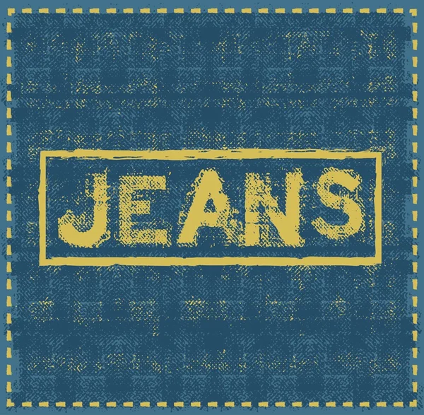 Jeans Grunge Hintergrund Vektor Design-Vorlage — Stockvektor