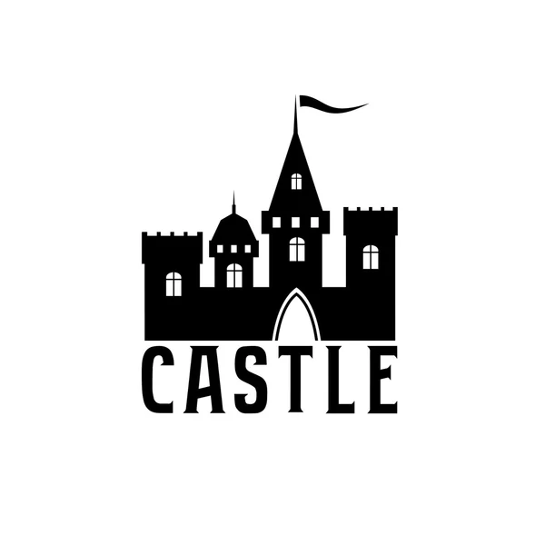 Castle abstract vector design template — Stock Vector