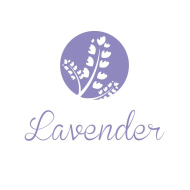 Amblem Eflatun illüstrasyon kavramı. Vektör