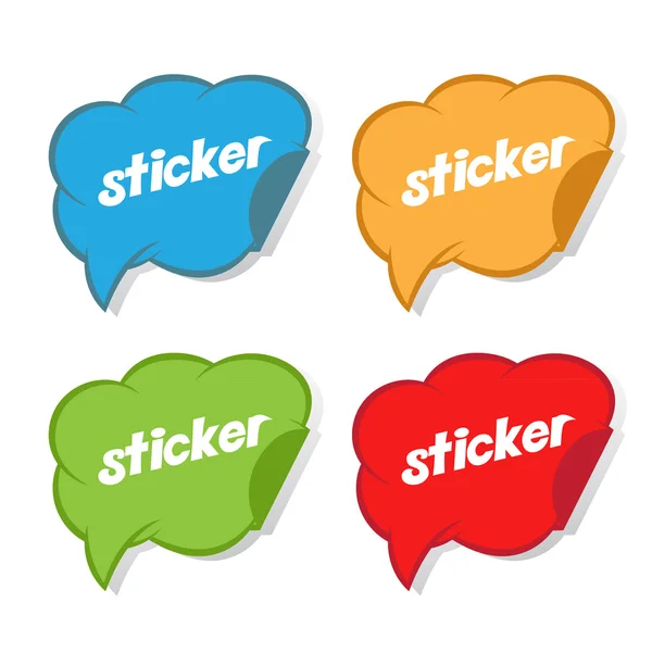 Концепция иллюстрации sticker.Vector — стоковый вектор