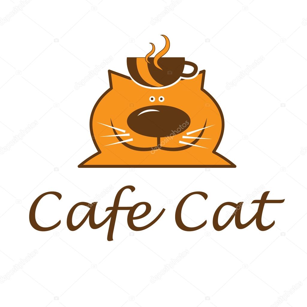 カップと猫のイラスト ベクトル ストックベクター C Uvaconcept