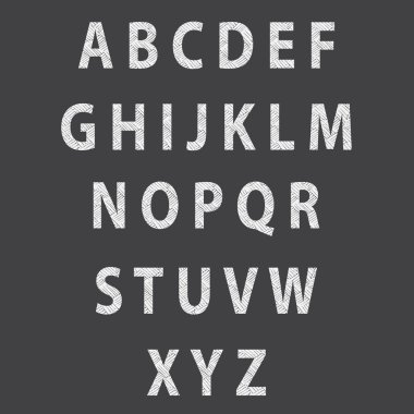 Doku parke yazı tipi. Vektör