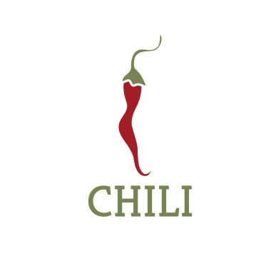Hot chili biber vektör tasarım şablonu