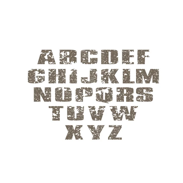 Grunge letras del alfabeto — Archivo Imágenes Vectoriales