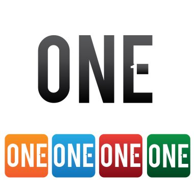 vektör çizim ve bir soyut simgeler