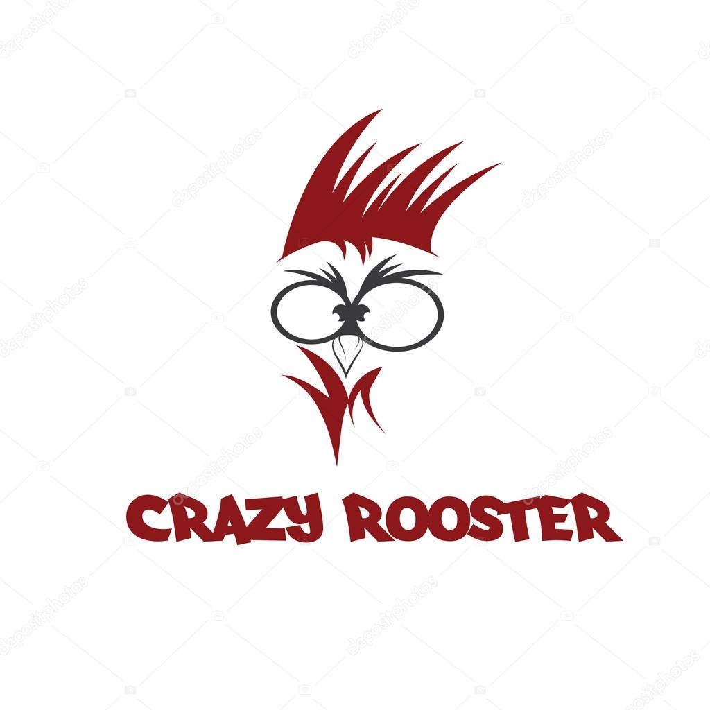 head of crazy rooster