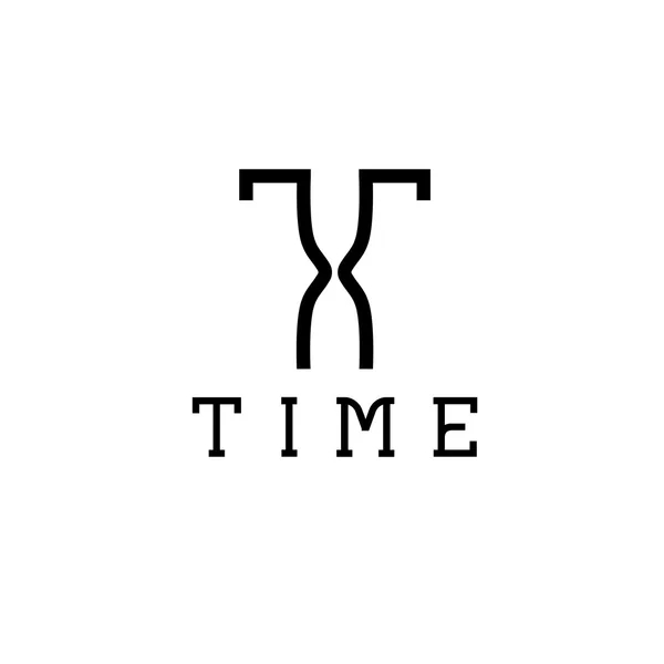 Time monogram — Stock Vector