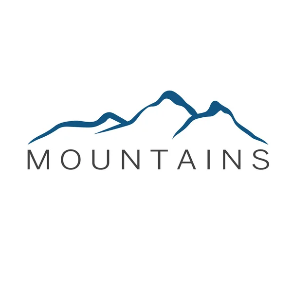 Montañas ilustración abstracta — Vector de stock