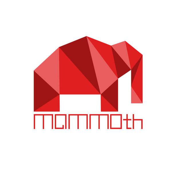 mammoth in polygon style