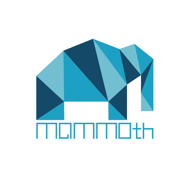 mammoth in polygon style