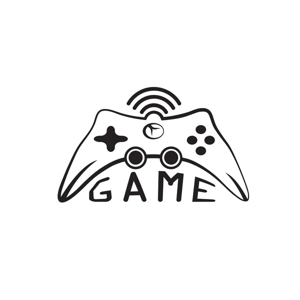 Illustration av Game pad ikonen vektor Symbol — Stock vektor