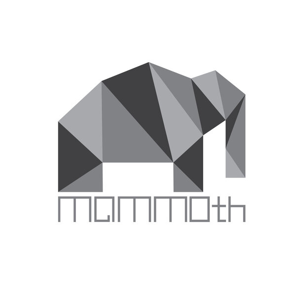 mammoth in polygon style