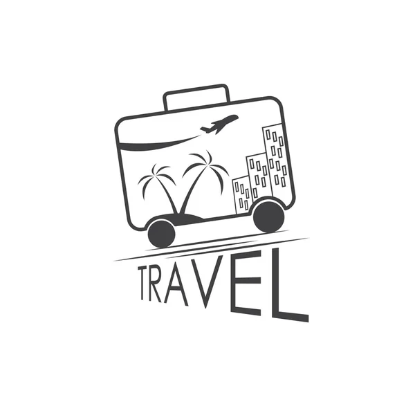 Plantilla de diseño de vector de viaje — Vector de stock