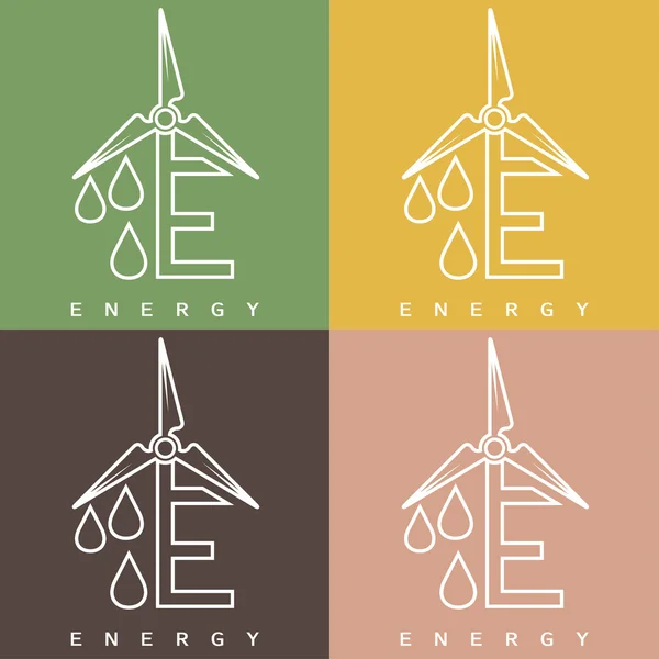 Illustration of concept alternative energy — Stock Vector