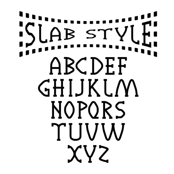 Alphabet style dalle — Image vectorielle