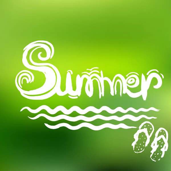 Creative graphic for summer. Watercolor. Vector — Stock Vector