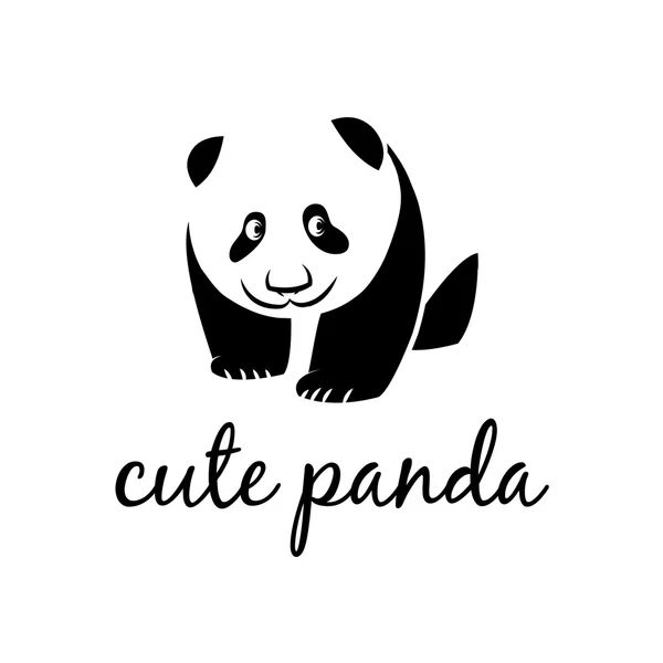 Ilustração de panda bonito. Vetor — Vetor de Stock