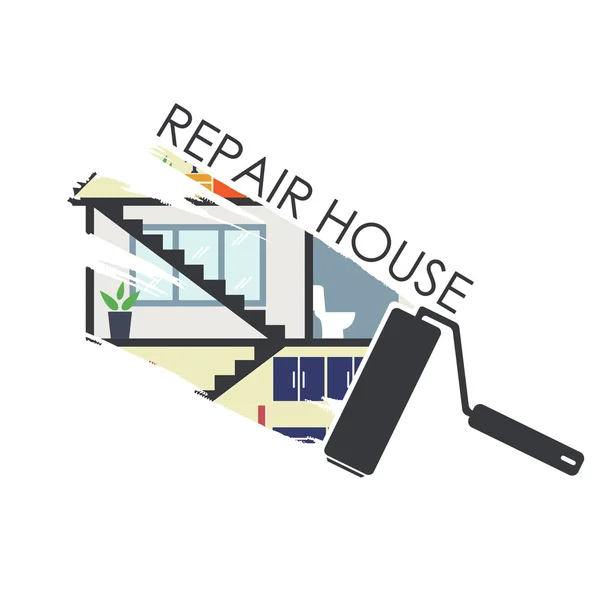 House remodeling infographic.Vector — Stock Illustration House remodeling infographic.Vector Stock Illustration