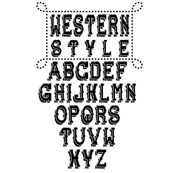 Alfabeto occidental — Vector de stock