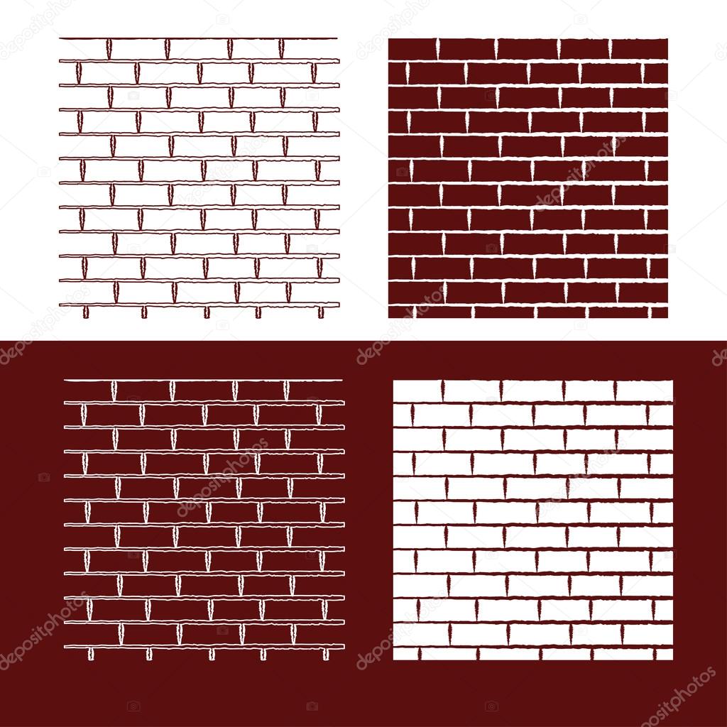 brick wall vector background