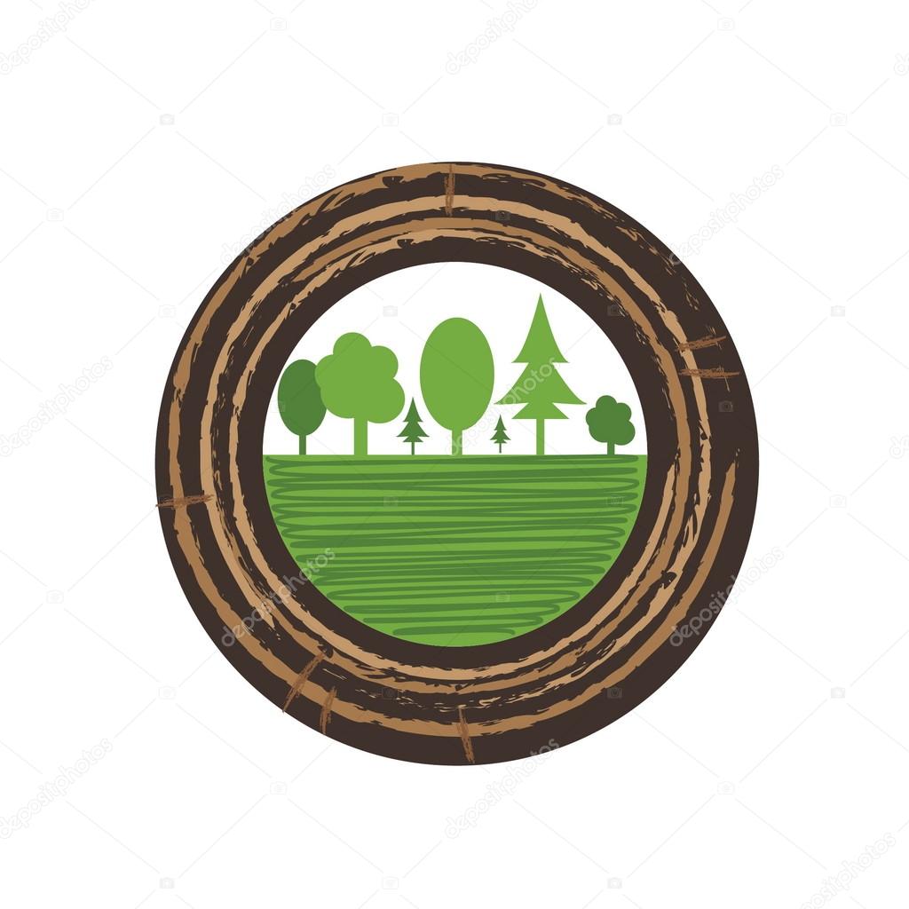 Tree growth rings illustration. vector Stock Vector by ©UVAconcept 78566538