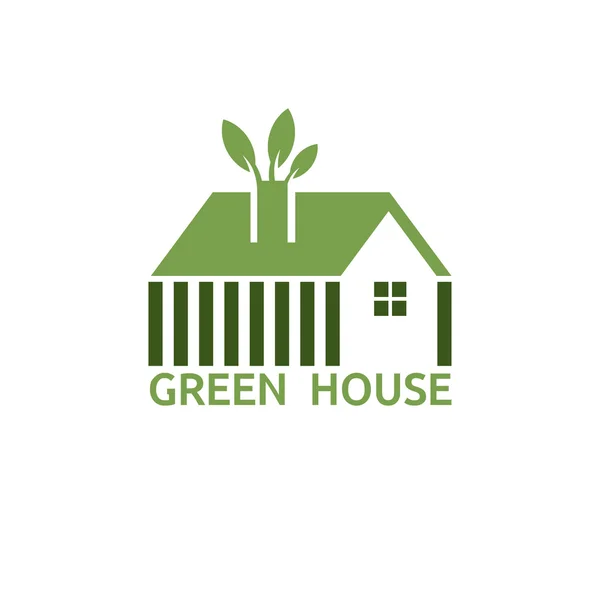 Green house for real estate business vector design — Stock Vector