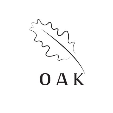 modello struttura vettoriale di foglia di querciaMeşe yaprağı vektör tasarım şablonu