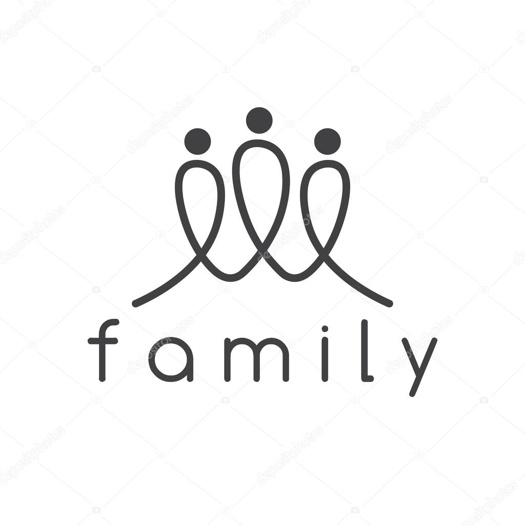 happy family vector design template
