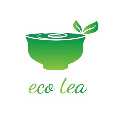 Yaprak çay Kupası Illustration. vektör