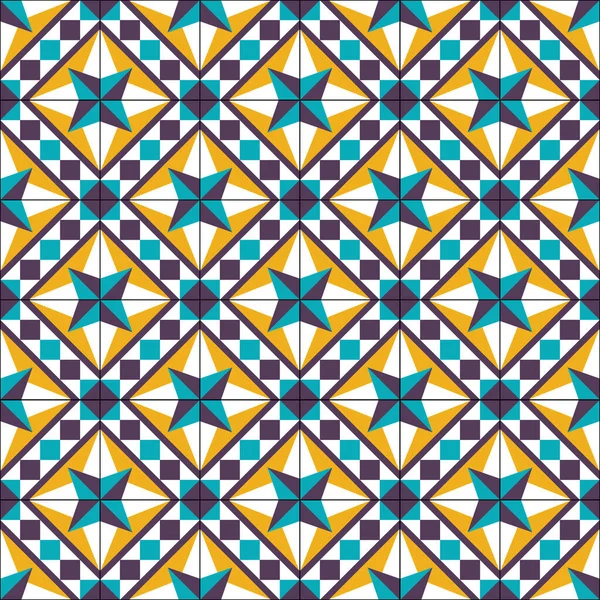 Carreaux Palestiniens Traditionnels Pattern Fichier Vectoriel Modifiable — Image vectorielle