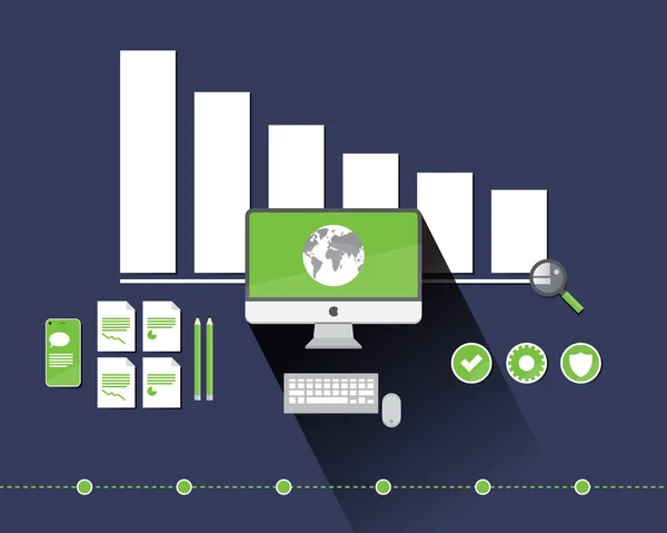 Infographie Gestion Crise Fichier Vectoriel Modifiable — Image vectorielle