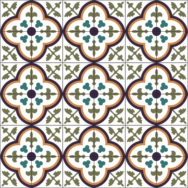 Carreaux Palestiniens Traditionnels Pattern Fichier Vectoriel Modifiable — Image vectorielle