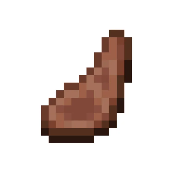 Pixel Art Raw Mutton Μεμονωμένο Διανυσματικό Αρχείο — Διανυσματικό Αρχείο