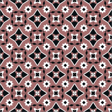 Geleneksel Döşeme Modeli. Düzenlenebilir vektör dosyası.