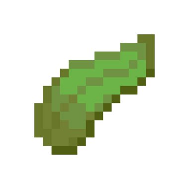 Kelp 'in pikseli. İzole vektör dosyası.