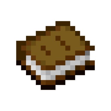 Bir kitabın pikseli. İzole vektör dosyası.