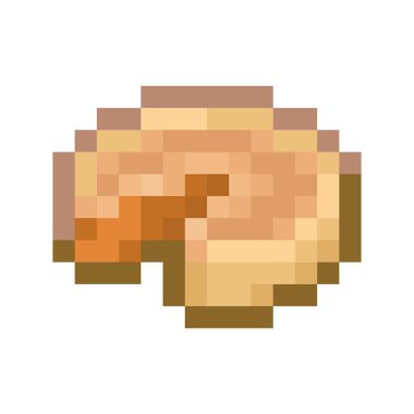 Balıkçı oltasının pikseli. İzole vektör dosyası.