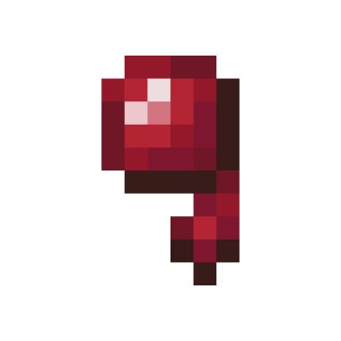 Örümcek Gözü 'nün pikseli. İzole vektör dosyası.