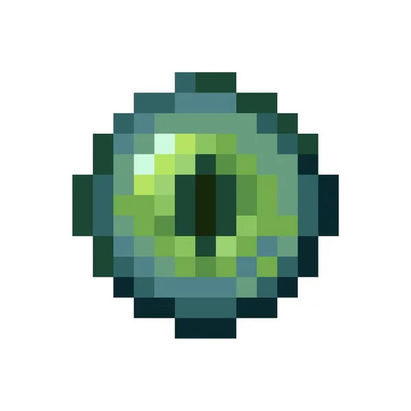 Pixel Art Ender Eye Ізольований Векторний Файл — стоковий вектор