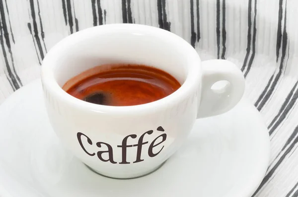 Italian language logo cup of espresso coffee