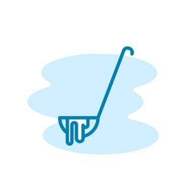 Kaşık simgesinin İllüstrasyon Vektörü grafiği. Yemek, çorba, mutfak gereçleri vs. için uygun.