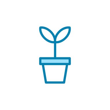 Filiz ikonunun görüntü vektörü grafiği. Büyüme, bitki yetiştirme, bahçe işleri vs. için uygun.