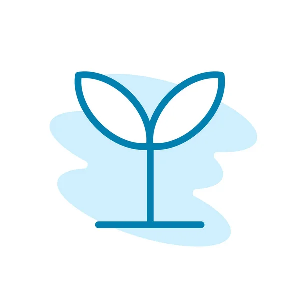 Filiz Ikonunun Görüntü Vektörü Grafiği Büyüme Bitki Yetiştirme Bahçe Işleri — Stok Vektör
