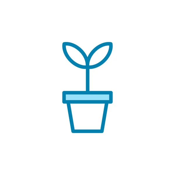 Illustration Vektor Grafisk Groddar Ikon Lämplig För Tillväxt Växter Trädgårdsskötsel — Stock vektor